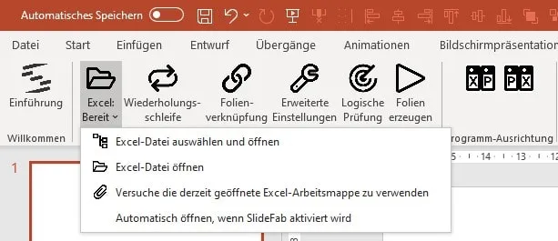 PowerPoint Präsentation mit Excel Arbeitsmappe verbinden