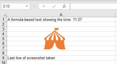 Export Mode Screenshot Excel Source